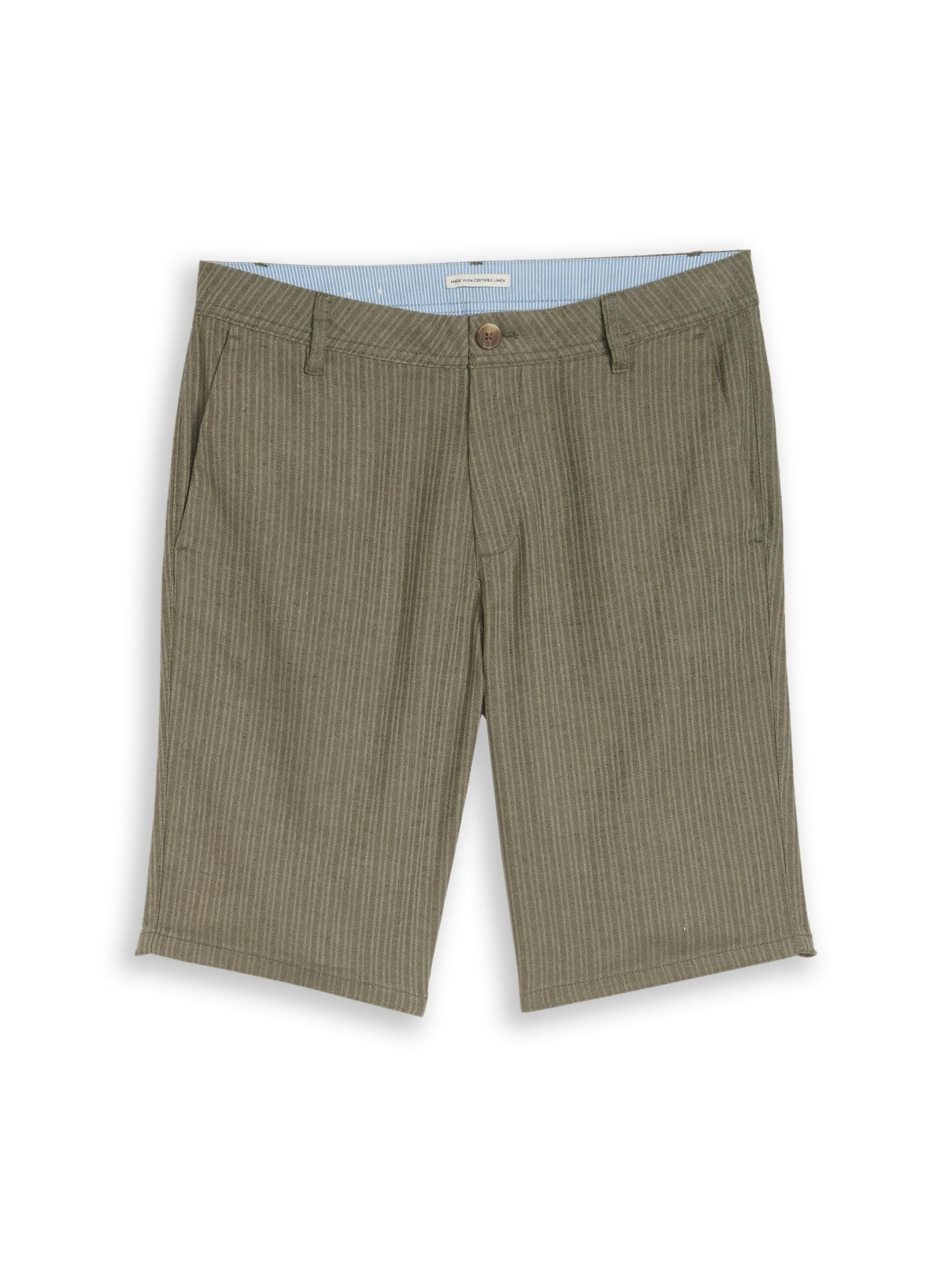 TOM TAILOR Herren Chino Shorts mit Leinen-Anteil