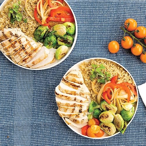 Miniatura 3 de Nordic Ware Plato de almuerzo de 8 pulgadas, juego de 2, blanco, polipropileno apto para microondas