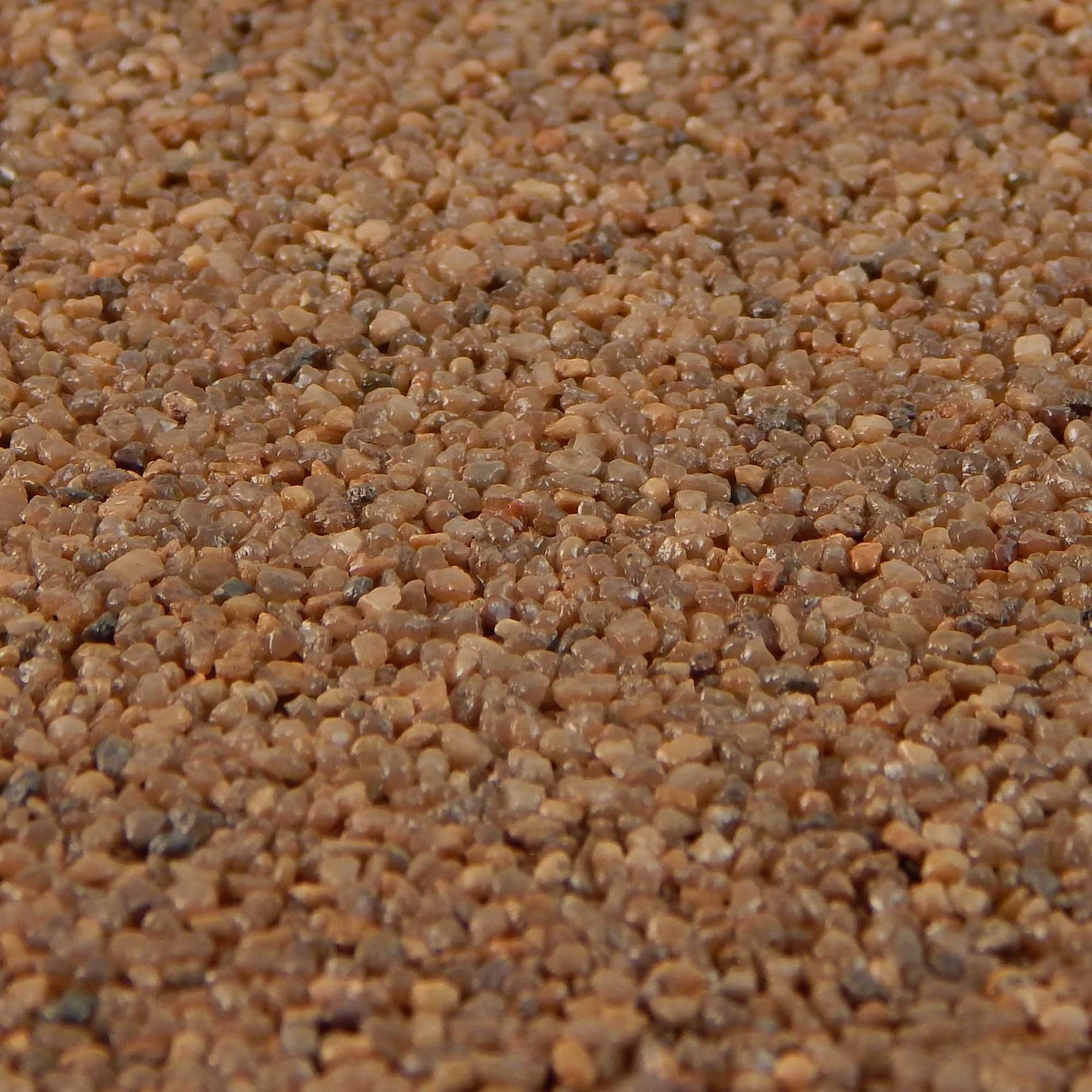 Terralith Buntsteinputz 14kg in braun, Sockelputz für Innen und Außen mit Reinacrylat Bindemittel aus Naturstein, 1-2mm Körnung (BSP56)