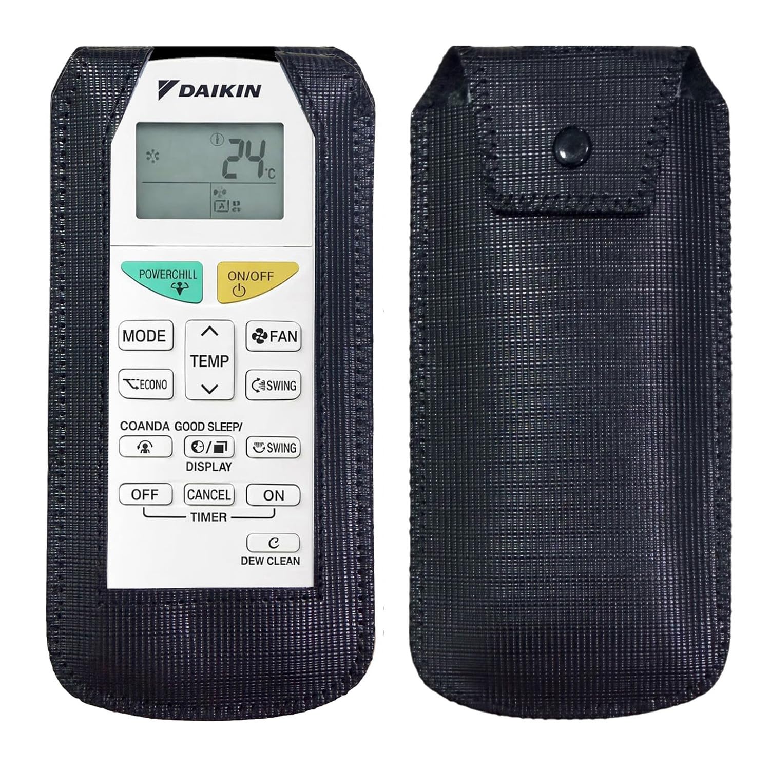 Premium Remote Cover Flip Case Compatible for AC Remote No. AC-132B / AC-144 Compatible/Replacement for DAIKIN AC Remote Control Protective Case - Blak-picture-15