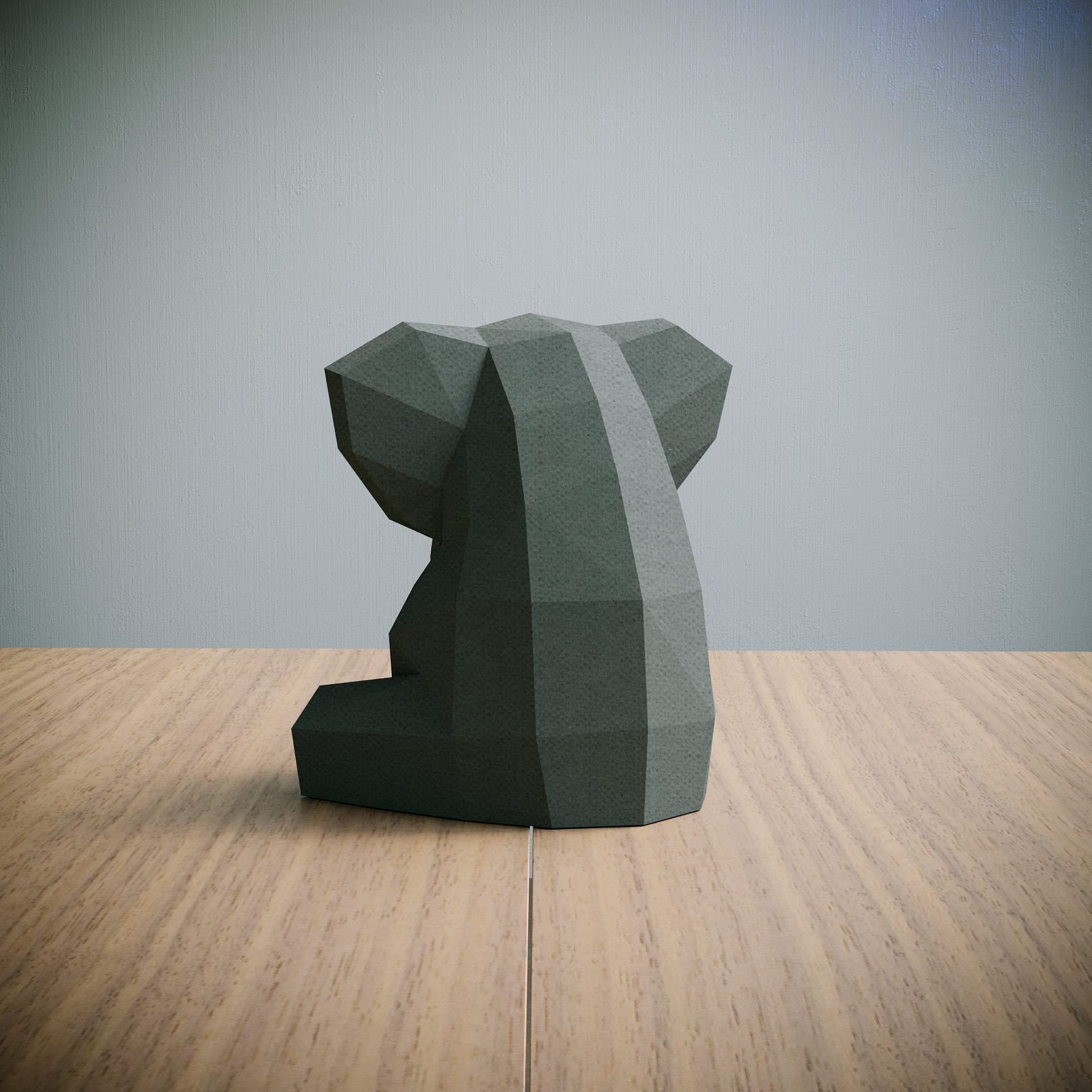Yona DIY Little Elephant Papercraft kit, Abstract Low Poly Animal DIY Kits, Home Decor, Kids Crafts Kits, Gift, Origami 3D - Image 3