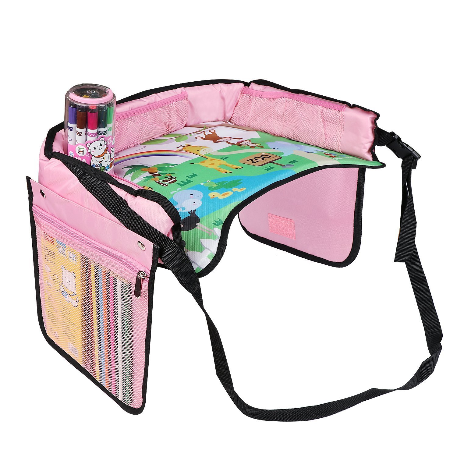 KIPTOP Travel Tray Toddler Car Seat Travel Tray Car