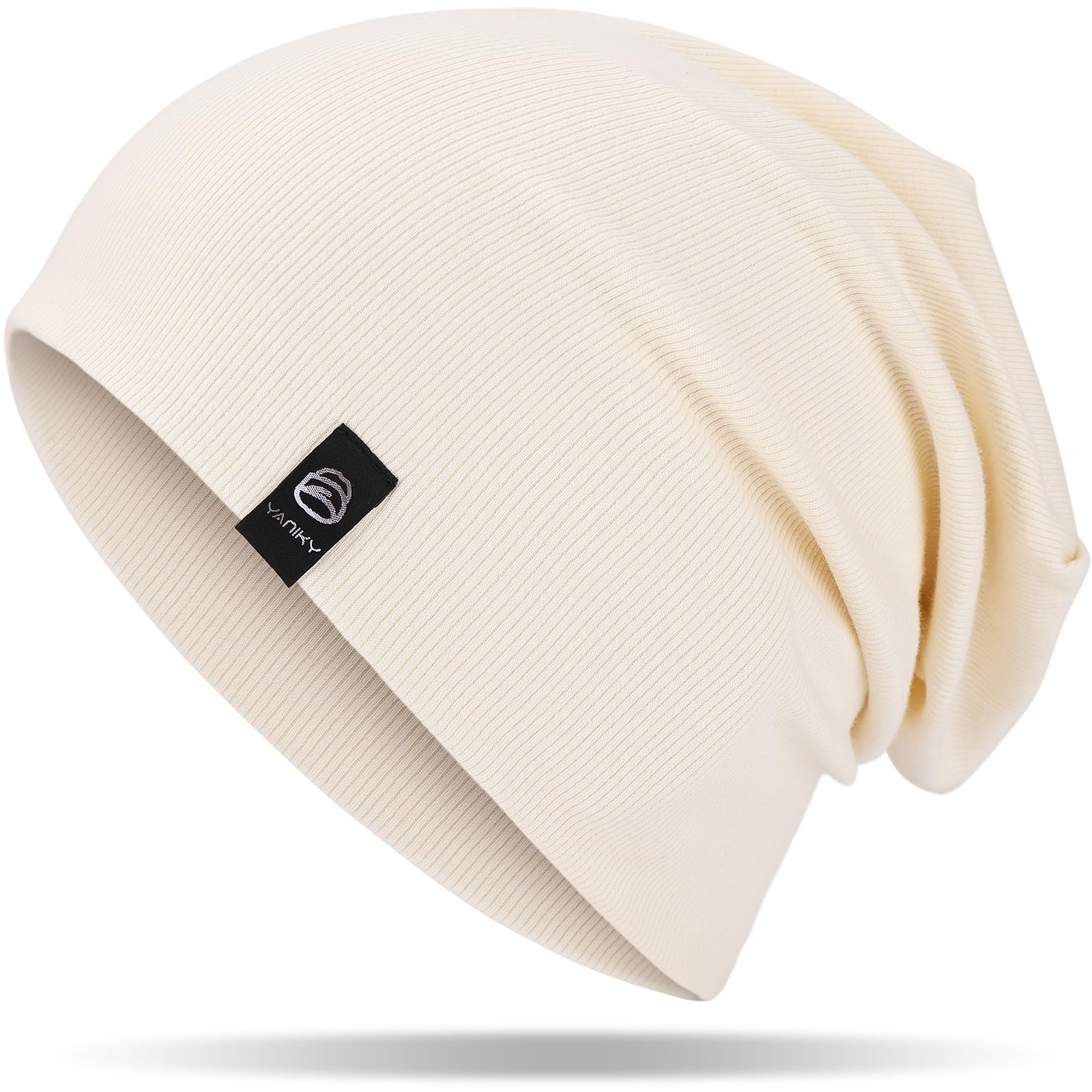 YANIKY Mütze Damen, Leichte Beanie Mütze Herren, Baumwolle Weiche Bequeme Dünne Mütze, Unisex Slouch Beanie Longbeanie für Alle Jahreszeiten