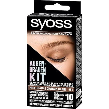 Syoss Eyebrow Kit 4 1 Dark Brown 17 Ml Pack Of 1 1 X 17 Ml Amazon De Beauty