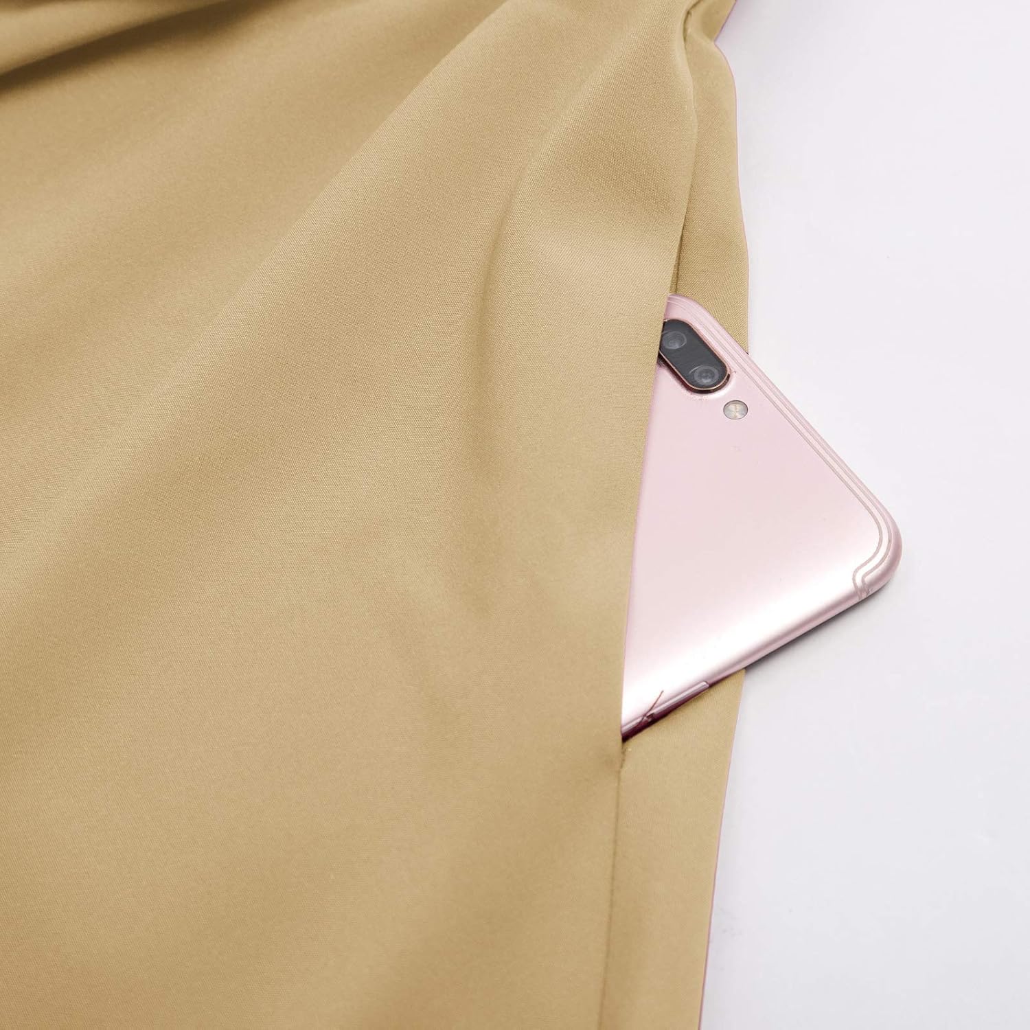 Belle Poque Women's High Waist A-Line Pockets Skirt Skater Flared Midi Skirt Vinage Skirt - Image 3