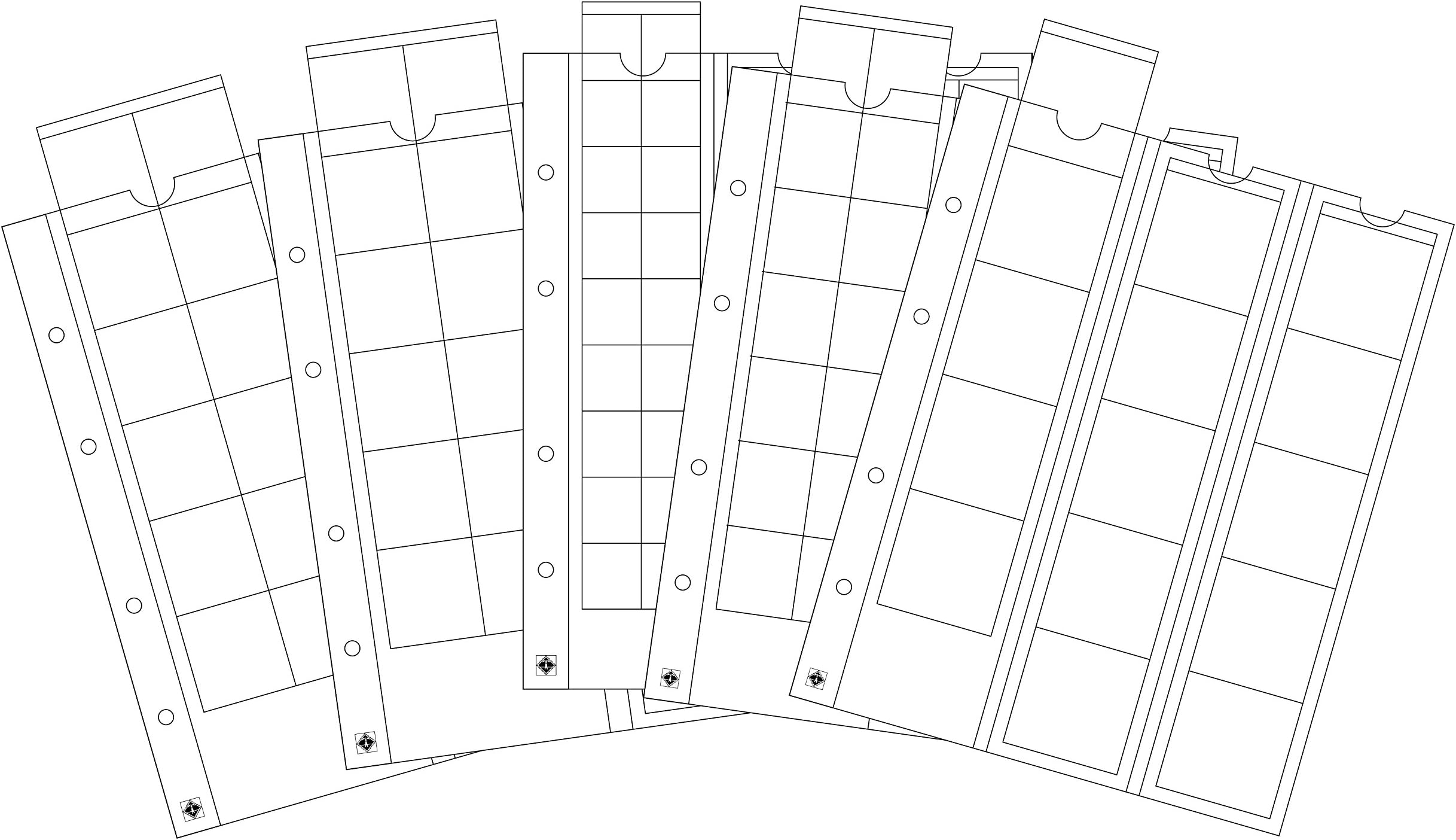 Leuchtturm Lighthouse OPTIMA Coin Sheets mixed with pocket each OPTIMA 42, 27, 20, 34(2x)
