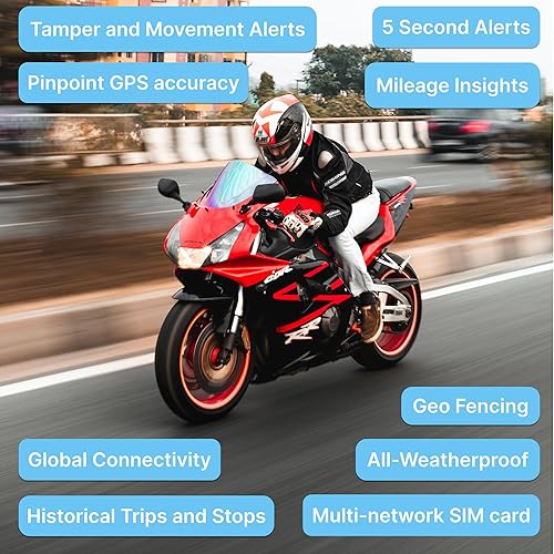 Miniatura 3 de Spy Tec Pulse Moto GPS rastreador de motocicleta  Seguimiento impermeable en tiempo real con actualizaciones de 5 segundos  Seguimiento GPS con