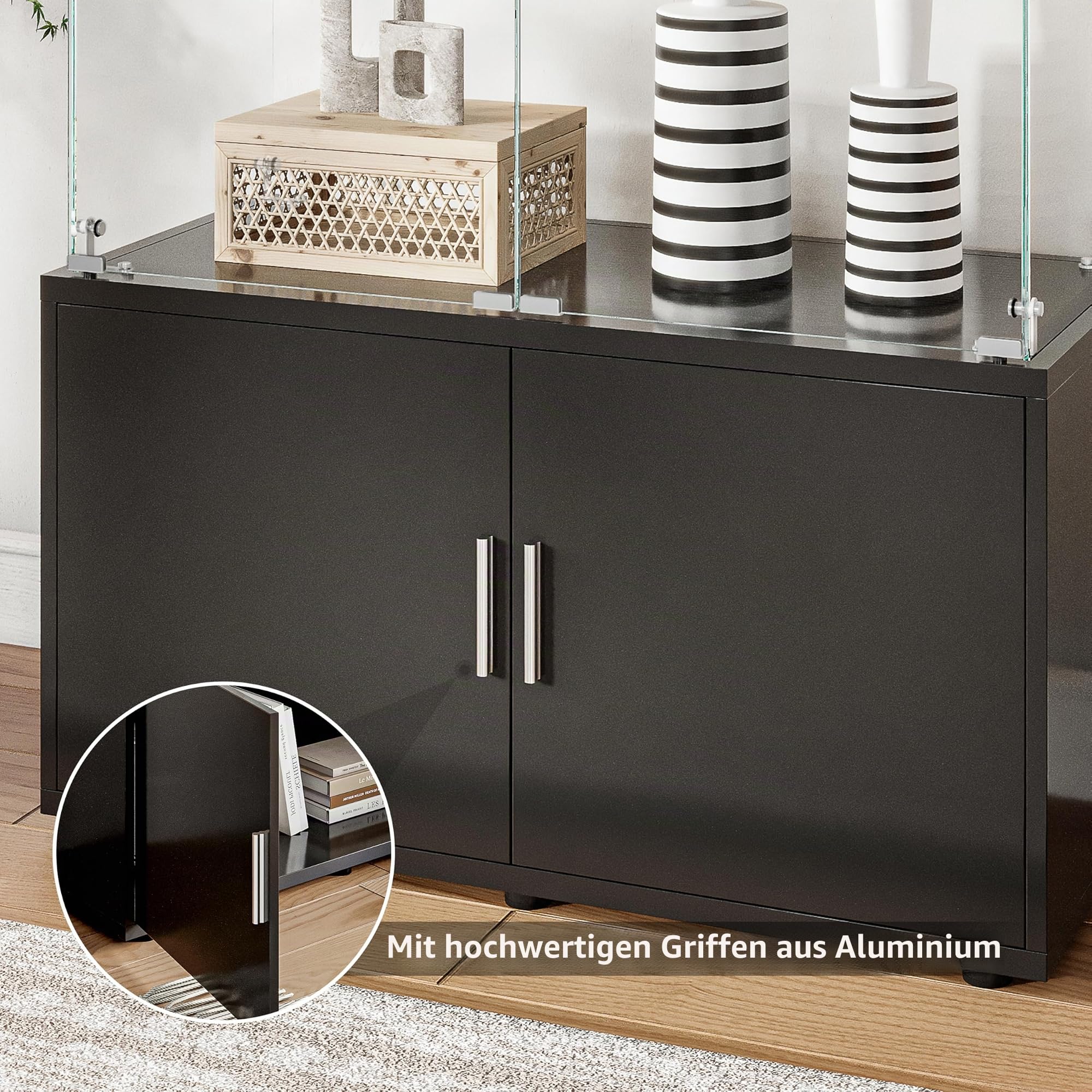 Vitrine, Vitrine, LED-Vitrine, Glasvitrine für Kollektion mit 2 Türen, Vitrine, 3 Ebenen, Vitrine, Vitrine, Vitrine, Vitrine, Vitrine, Schrank mit Vitrine, Möbel für Wohnzimmer, Bar (3 Etagen +