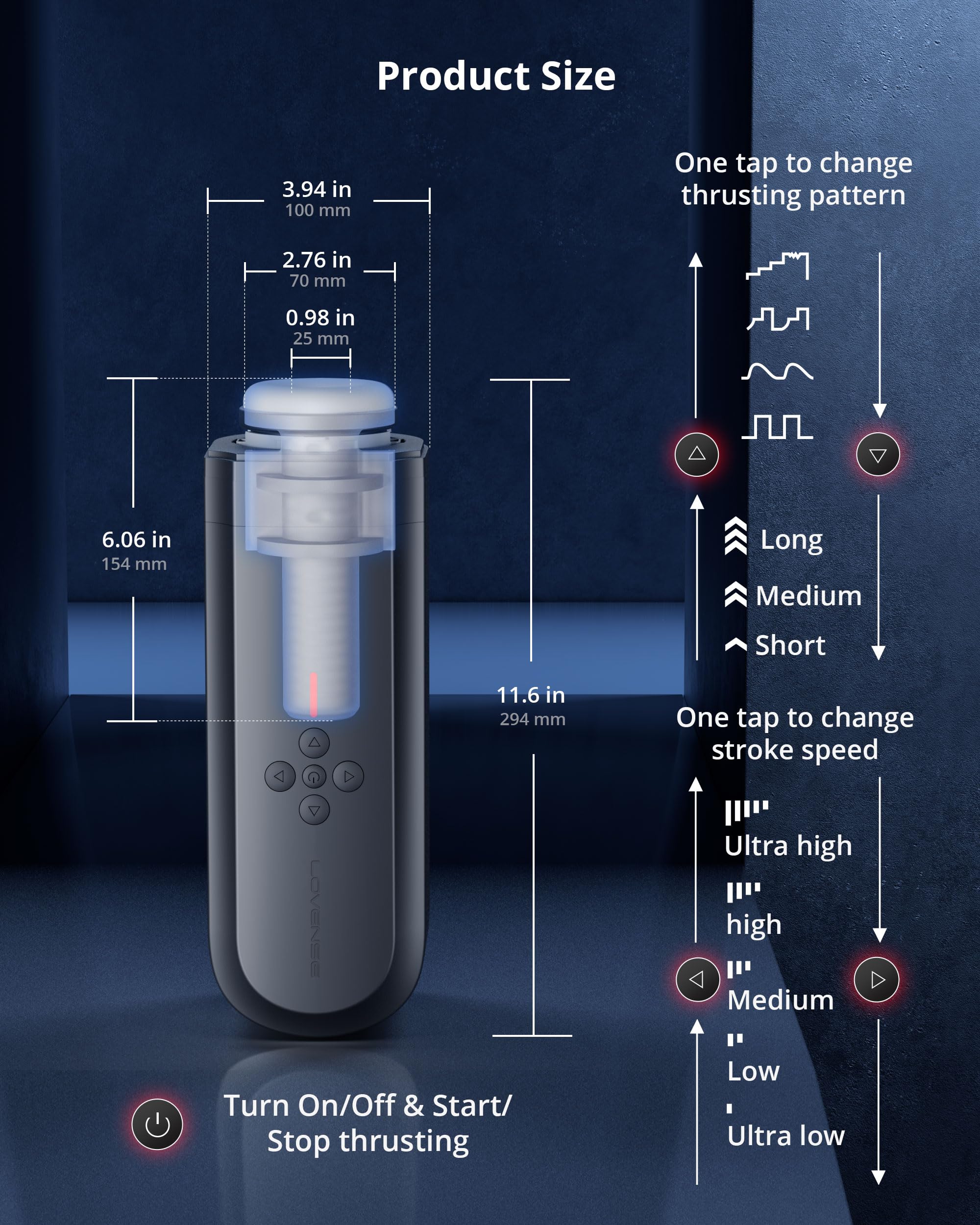 LOVENSE Solace Automatic Male Masturbator Stroker Toys, Hands-Free Electric Masturbators Cup with Adjustable Desk Mount 3D Realistic Pocket Pussy Adult Sex Toys & Games for Men Pleasure