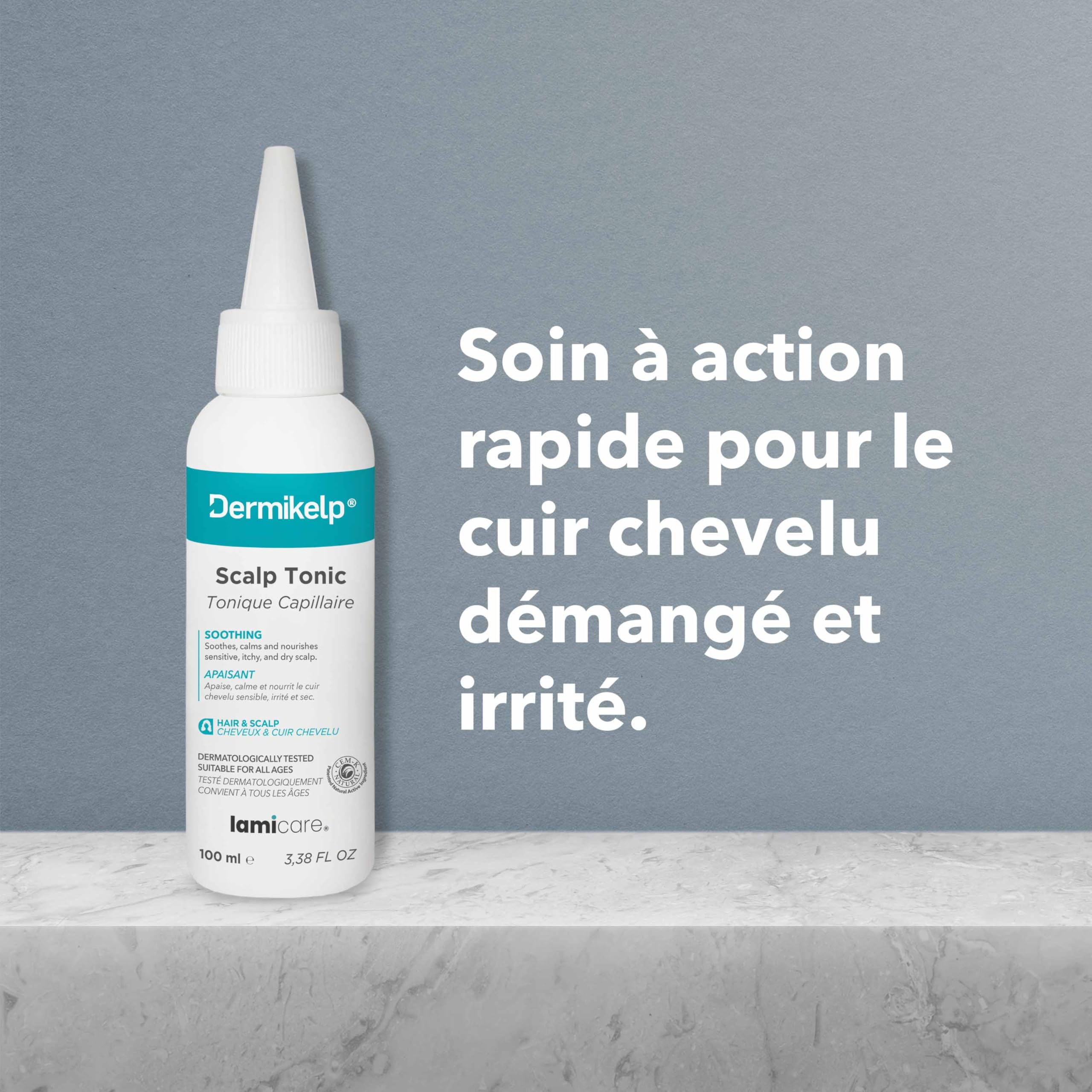 Tonique Apaisant pour Cuir Chevelu Irrité et Sensible – Apaise, Hydrate et Revitalise avec Algue Marine, Extrait de Jojoba et Panthénol, 100 ml
