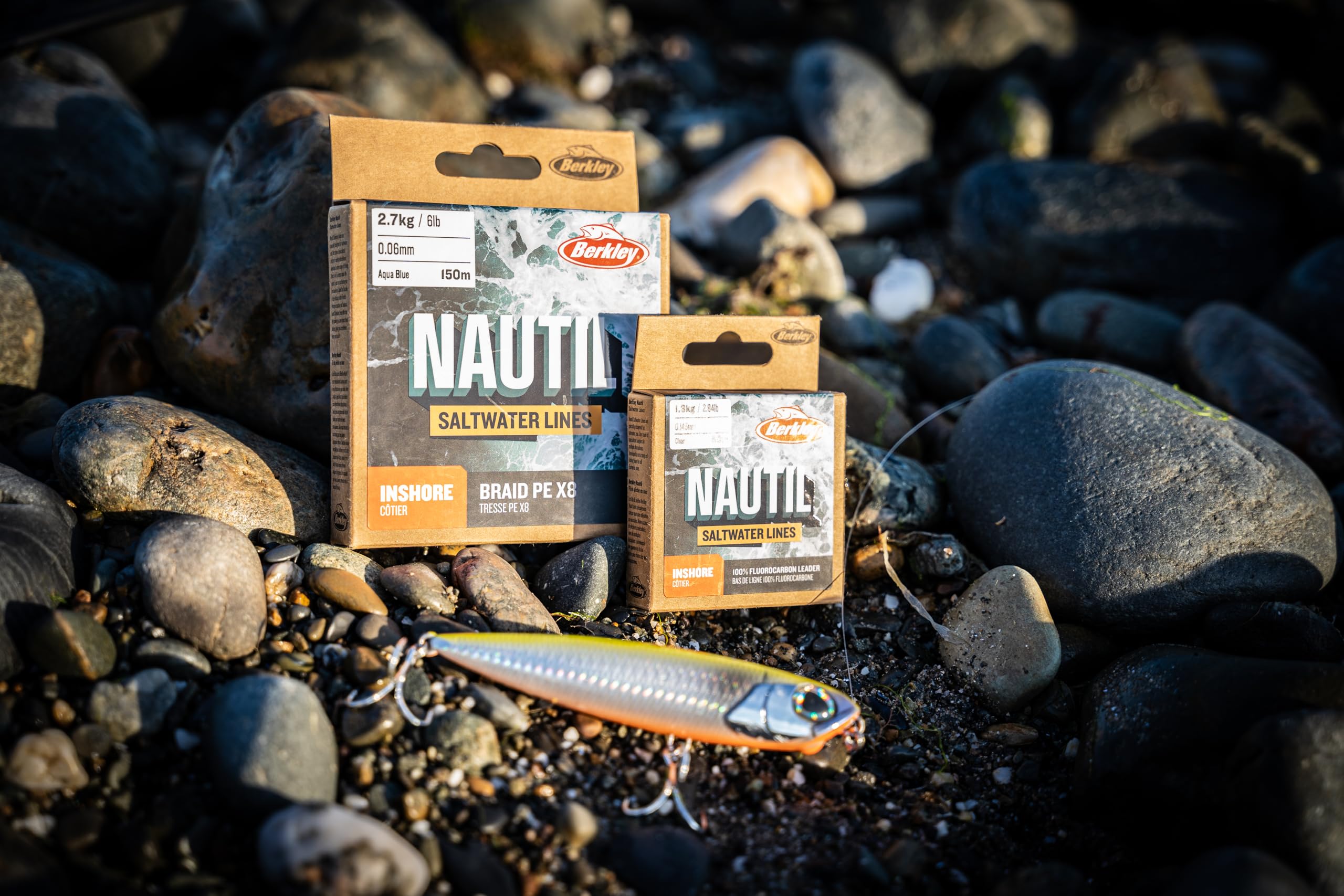 Berkley Nautil Inshore Ligne de pêche fluorocarbone Transparent