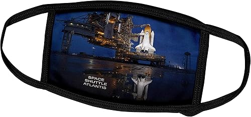 3dRose Mascarilla Grande, Astronautas y Cohetes - Space Shuttle Atlantis