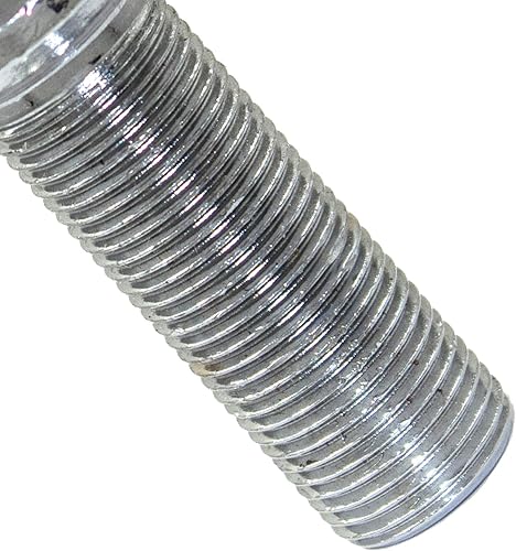 Miniatura 5 de Wheel Accessories Parts Juego de 20 pernos de 14 x 1.25 pulgadas, asiento de cono cromado con ranura de bloqueo M14 x 1.25 pulgadas de diámetro