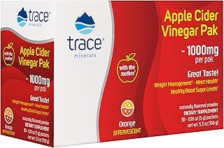 Sponsored Ad - Trace Minerals Apple Cider Vinegar Pak (Orange Flavor) 30 Powder Packets | With the Mother, Detox, Clearer ...