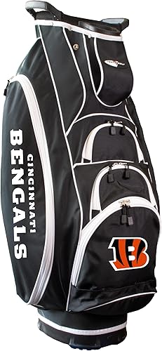 Team Golf NFL - Bolsa de golf para carrito de Albatross, ligera, divisora de club de 10 vías, bolsillo aislado para refrigerador, guante de velcro y