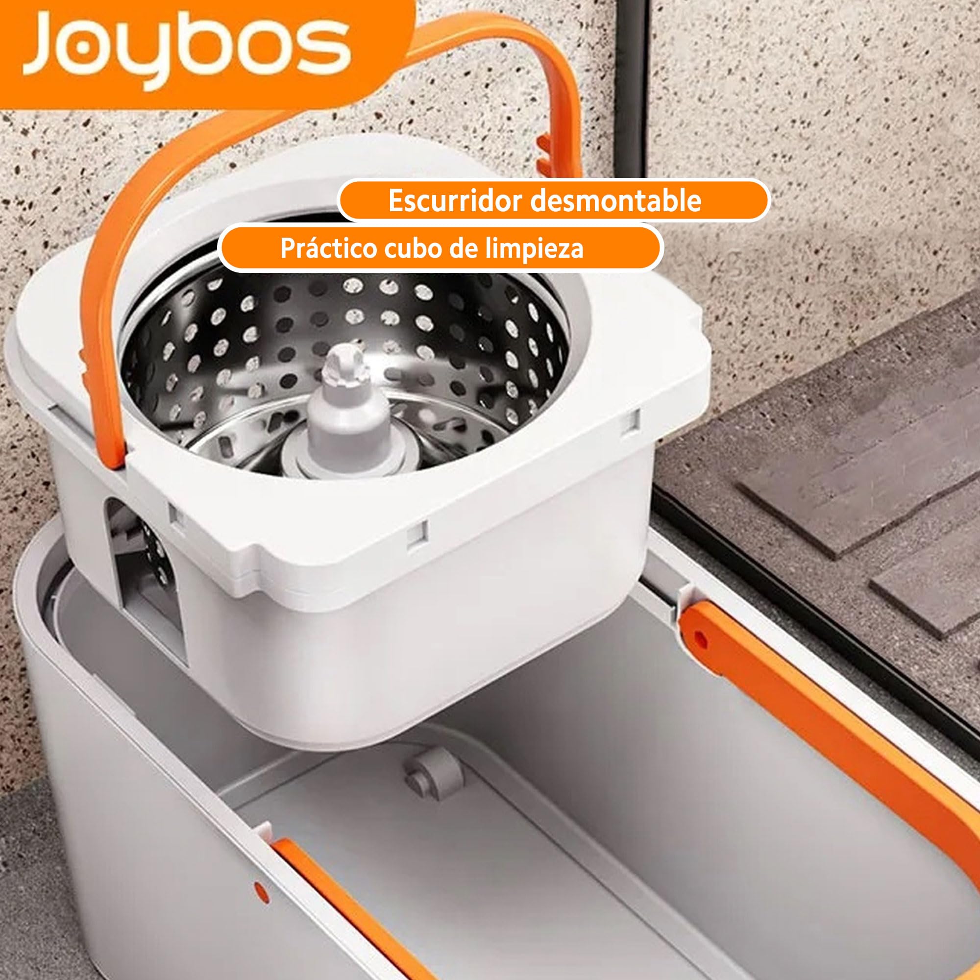 Joybos 360 Spinning Mop Bucket Système de Nettoyage