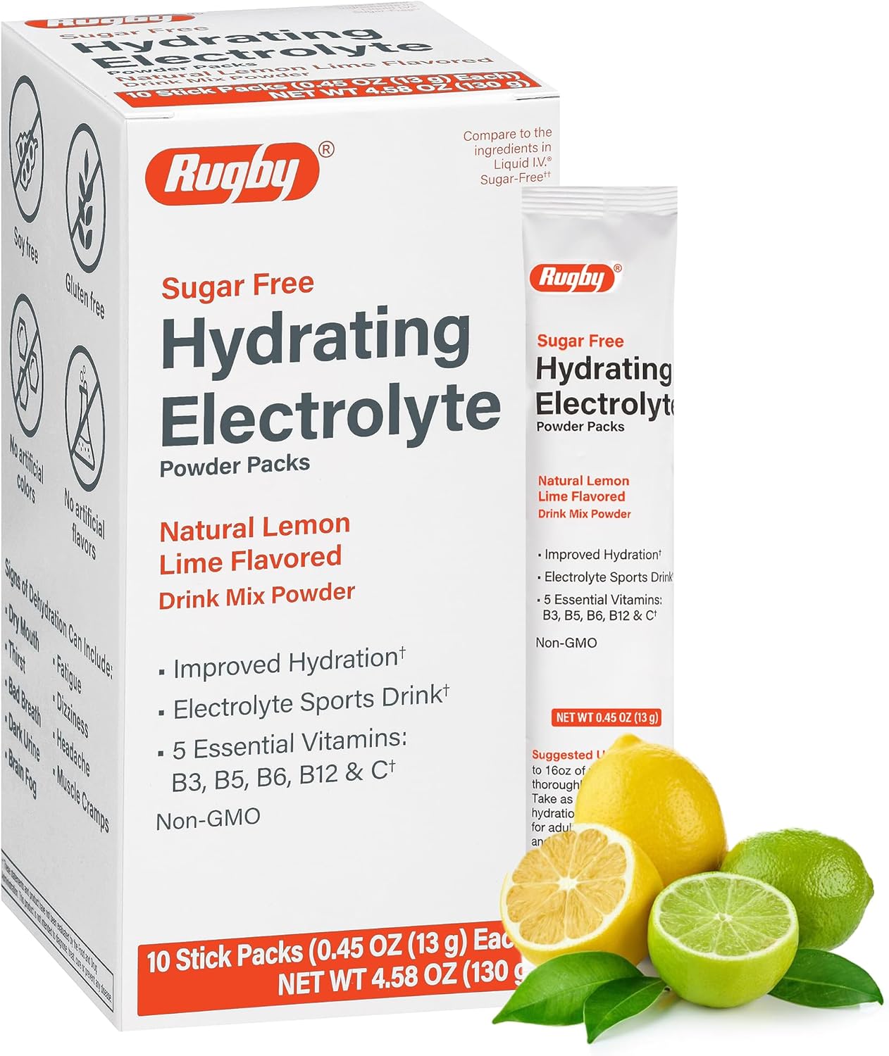 Rugby Sugar-Free Hydrating Electrolyte Powder... Rugby Sugar-Free Hydrating Electrolyte Powder...