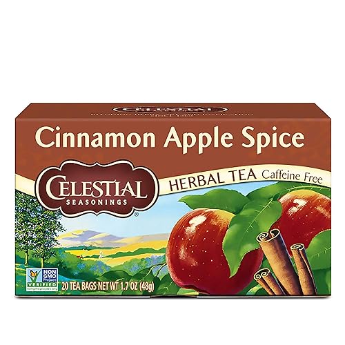 Celestial Seasonings Té de hierbas, especias de manzana y canela, 20 unidades