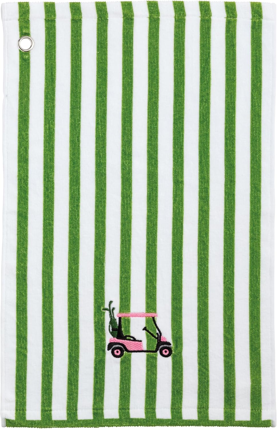 Mud Pie Blue Cotton Golf Flag Terry Towel