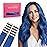Wennalife Blue Tape In Hair Extensions, 10pcs 20g 12 inch Remy Invisible Tape Ins Straight Colored Soft Real Human Hair Tape In Extensions Refill Set Extensions