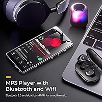 Vista 6 de HIFI WALKER Reproductor de MP3 G7 Pro con cámaras duales, Android 13, 3 GB de RAM+32 GB de ROM, Bluetooth 5.0, WiFi, pantalla táctil de 5.2