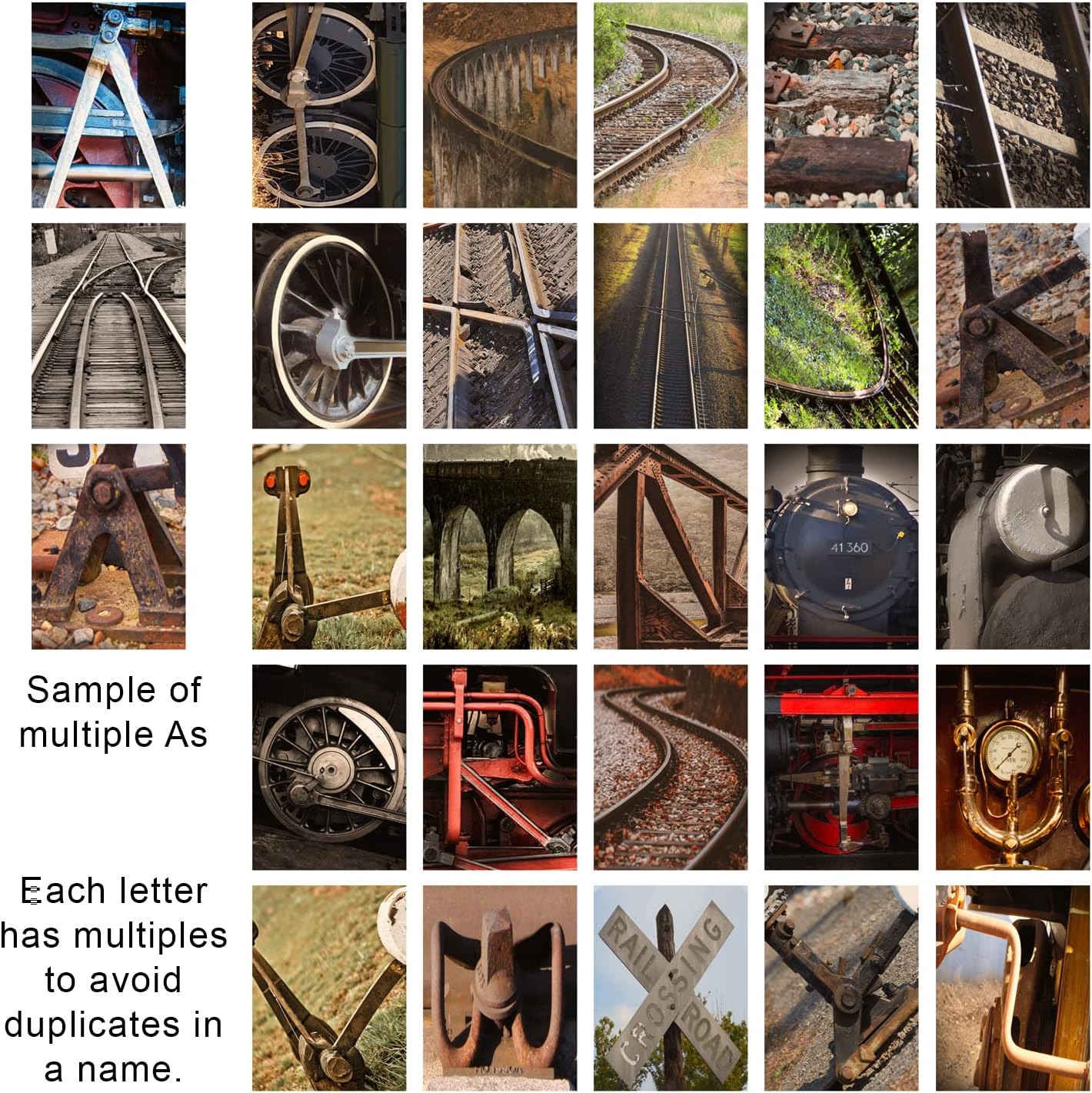 Personal-Prints TRAIN Personalized Railroad Name Art Décor or Gift for the Engineer or Train Enthusiast | Customized Railroad or Train Gift (6"x18" Stretched Canvas)