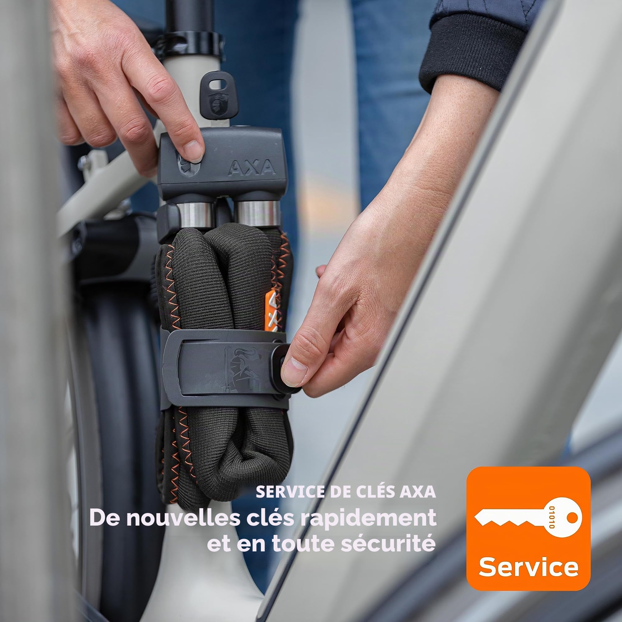 Cadenas pliable AXA FLC 800 unisexe