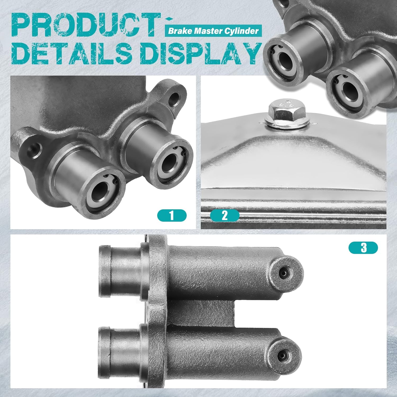 M87167 Brake Master Cylinder with Reservoir and Cap Fit for Chevy and GMC Vehicles - C10/C30 Panel, C10/20/30 Pickup, C40, K10/20 Pickup, P10 Series, Suburban, 1000/1500/2500 Series, 3000 OE 2621033