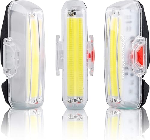 Miniatura 9 de Apace Illuma ZT3000 Luz delantera recargable USB para bicicleta con luz de 200 lúmenes para una visibilidad óptima en la bicicleta