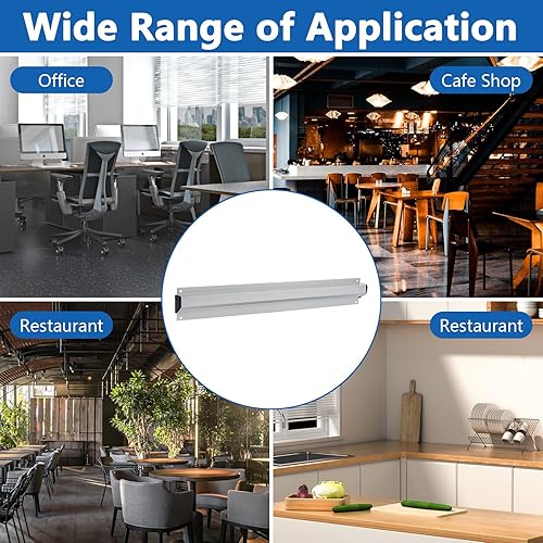 Miniatura 7 de Homakover Soporte para recibos de restaurante de 16 pulgadas con nota magnética para billetes, estante de cheques de cocina plateado, barra de