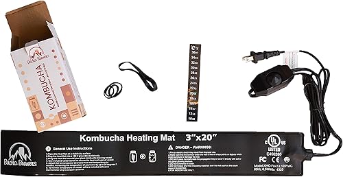 Miniatura 4 de Alfombrilla térmica ajustable para kombucha, envoltura térmica Bucha Brewers Kombucha, calentador de kombucha, calentador de fermentador