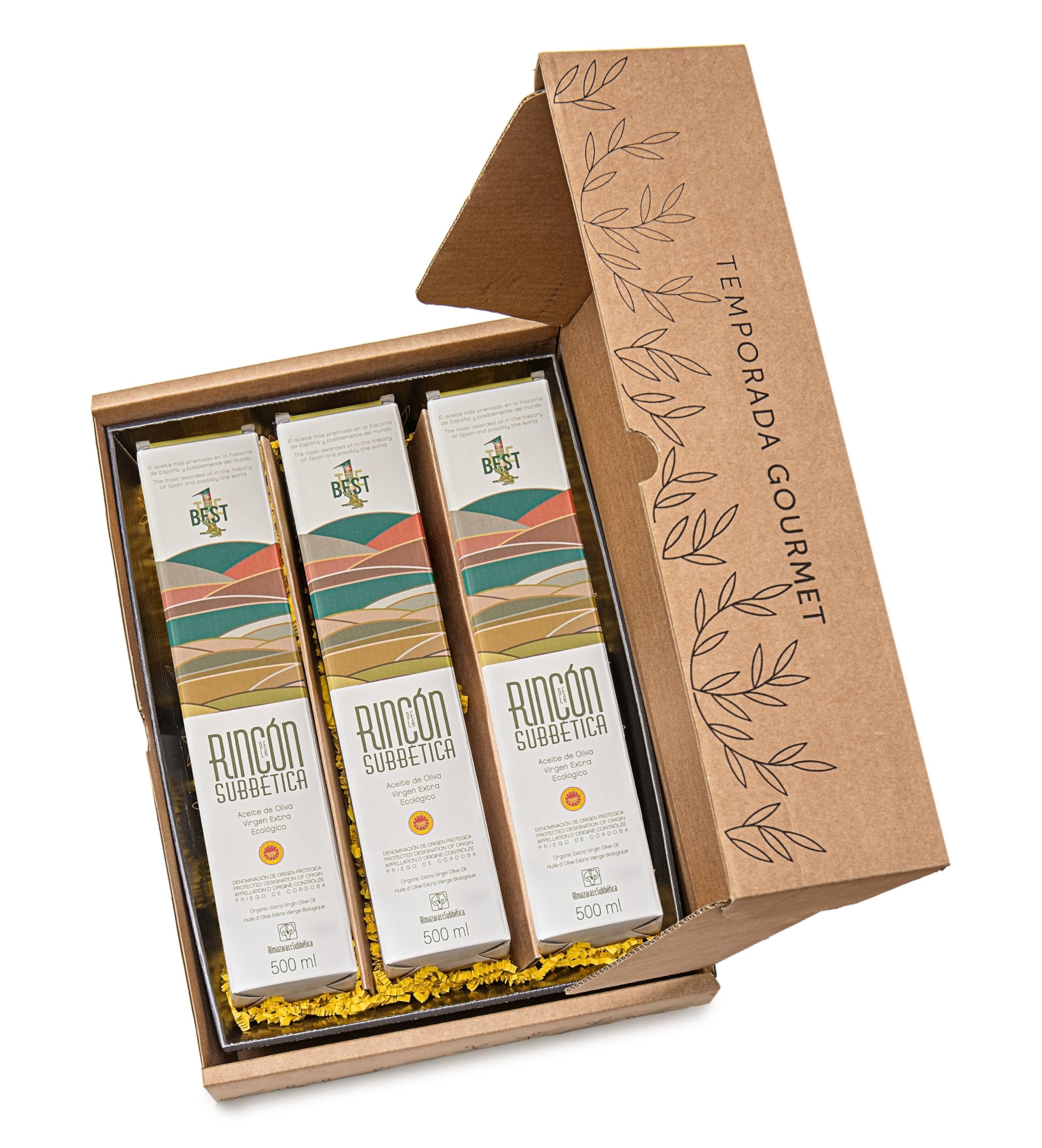 3 x Rincon de la Subbética - Extra Virgin Olive Oil 500 ml Bottles