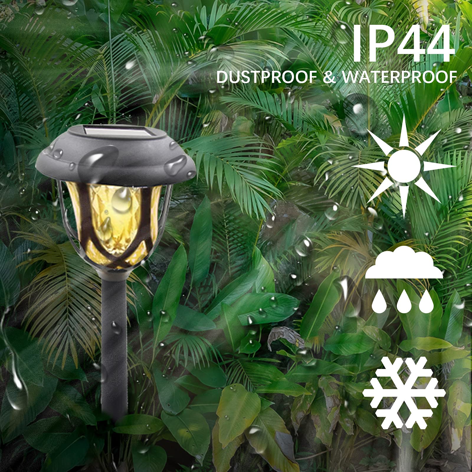 Lampe Solaire Extérieur, Lumiere Solaire Exterieur Jardin De 8 LED