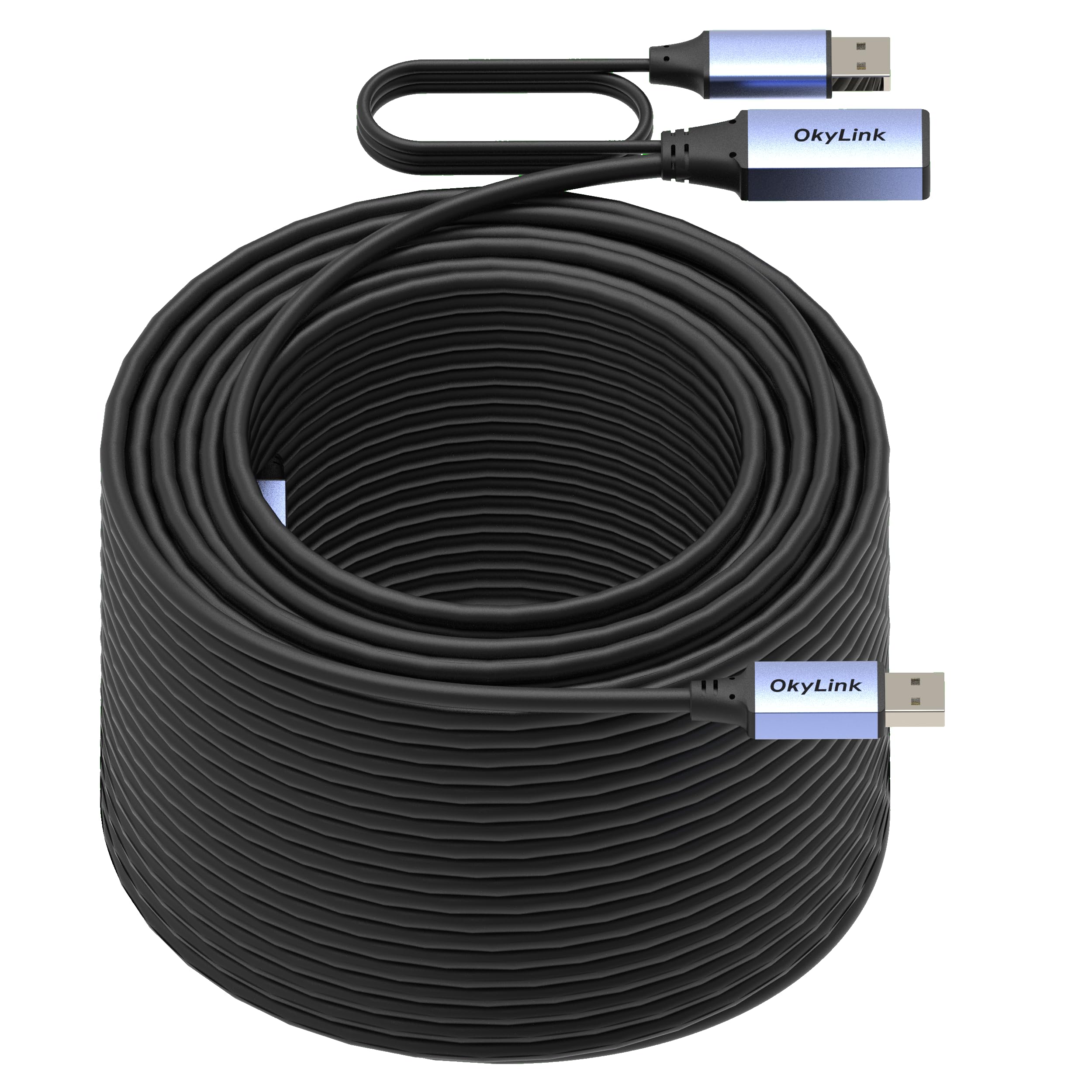 OkyLink Cavo di prolunga attivo USB 2.0 da A maschio a femmina A, 480 Mbps, per stampante, mouse, tastiera, scanner, fotocamera, 50 m