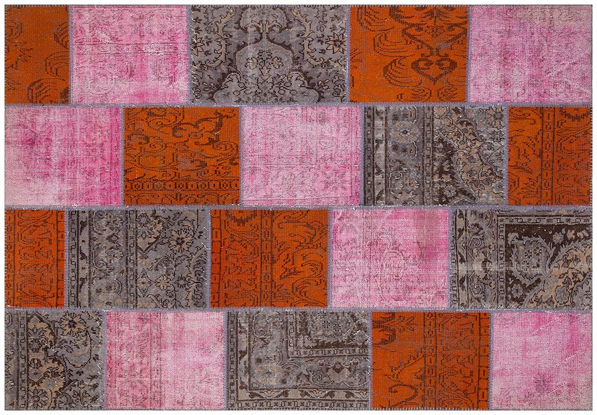 Tapis patchwork turc en laine ALLMODE pour réchauffer un grand salon au sol froid