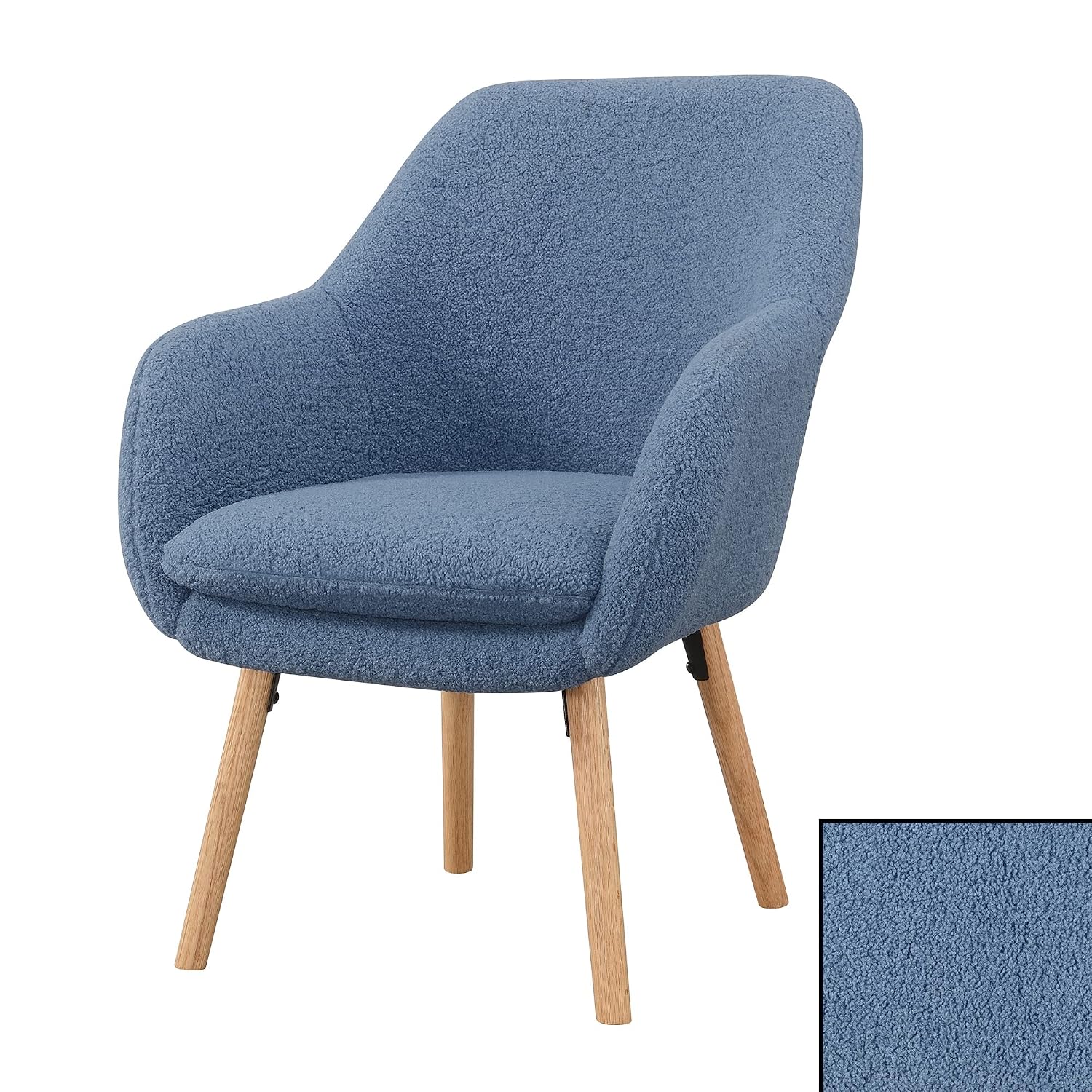 Convenience Concepts Take a Seat Charlotte Wingback Sherpa Accent Armchair 25.25″ – Boho Transitional Boucle Lounge Chair for Office, Den, Living Room, Sherpa Blue Convenience Concepts Take a Seat Charlotte Wingback Sherpa Accent Armchair 25.25″ – Boho Transitional Boucle Lounge Chair for Office, Den, Living Room, Sherpa Blue