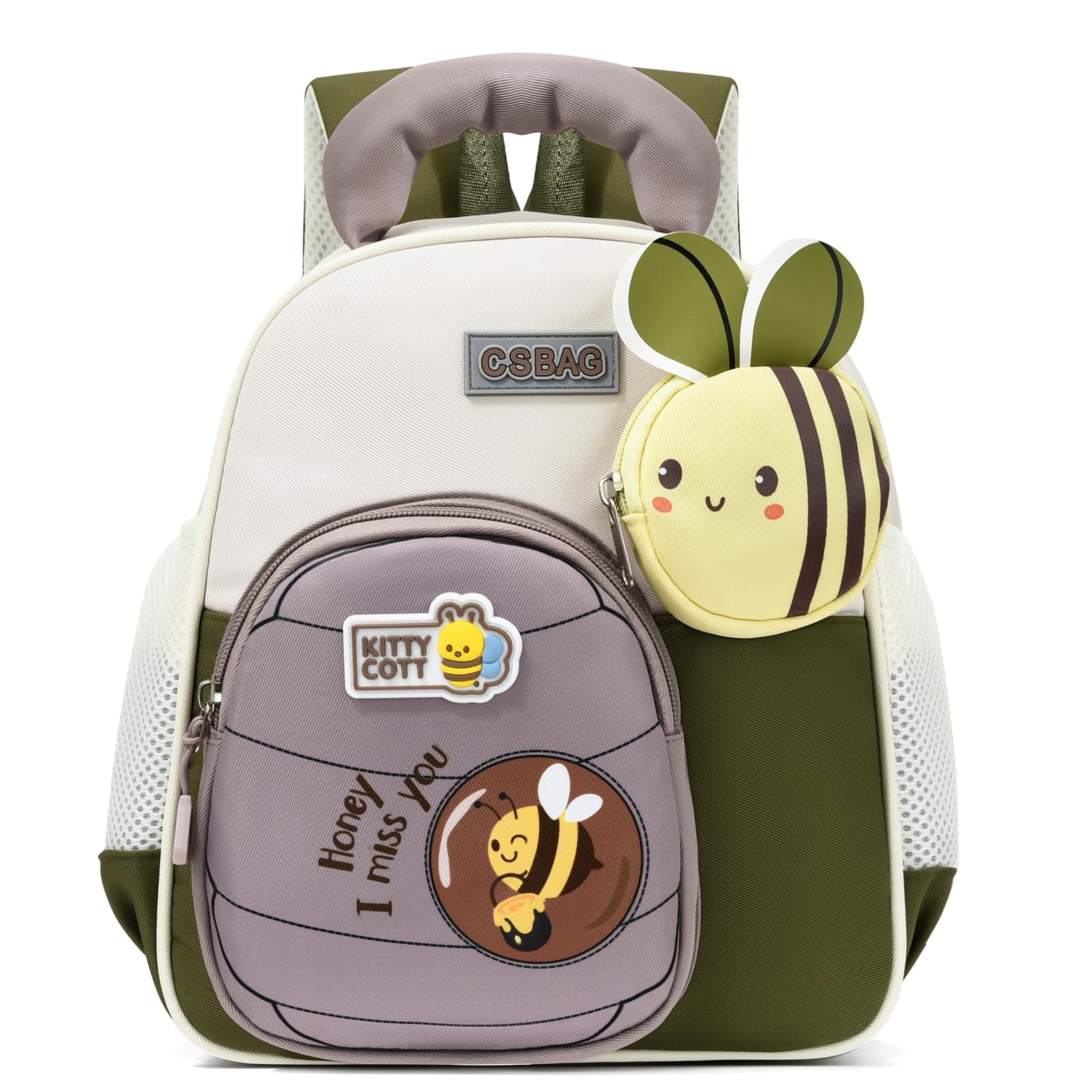 PROTAURI Rucksack Kinder für Mädchen Junge, Kindergartenrucksack mit Brustgurt Kita Rucksack Wasserabweisend und Leicht, 2-5 Jahre