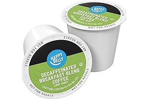 Happy Belly Decaf Light Roast Coffee Pods Compatible with Keurig 2.0