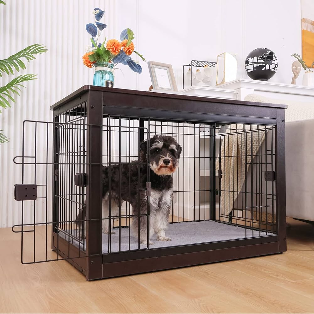 Top Paw® Double Door Folding Wire Dog Crate With Divider Panel
