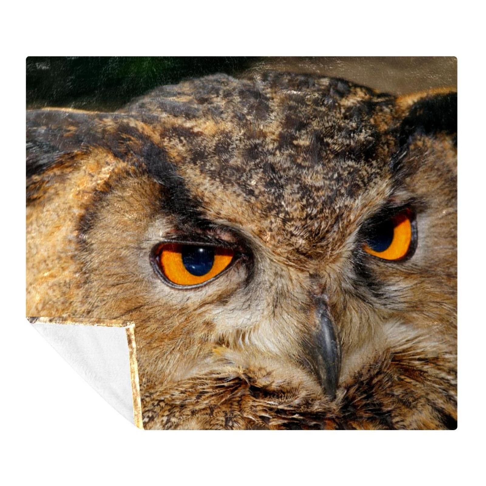 Couverture polaire douceur hibou pour une chambre réconfortante