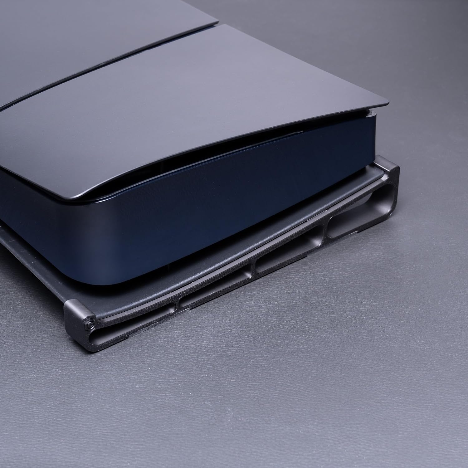 Glistco Black Plates Slim Replacement Shell Compatible with PS5 Slim - Cover Plates for PS5 Slim Digital Edition (Matte Black)