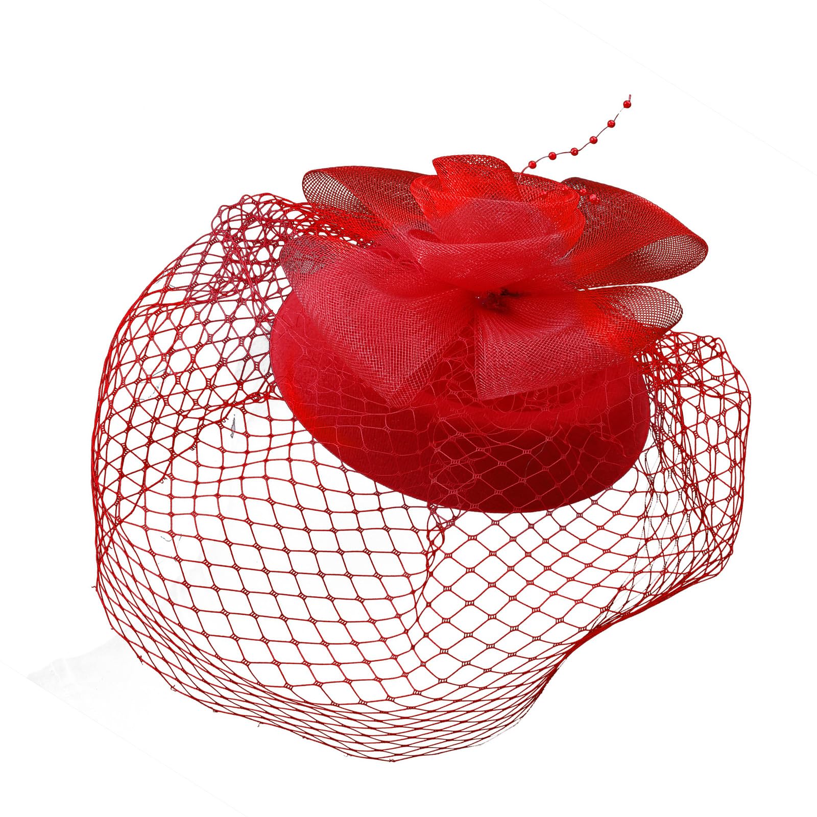 YUXITA Elegant Mesh Veil Hair Barrettes Headdress For Women Girls Secure Grip Breathable Headpiece For Weddings Parties