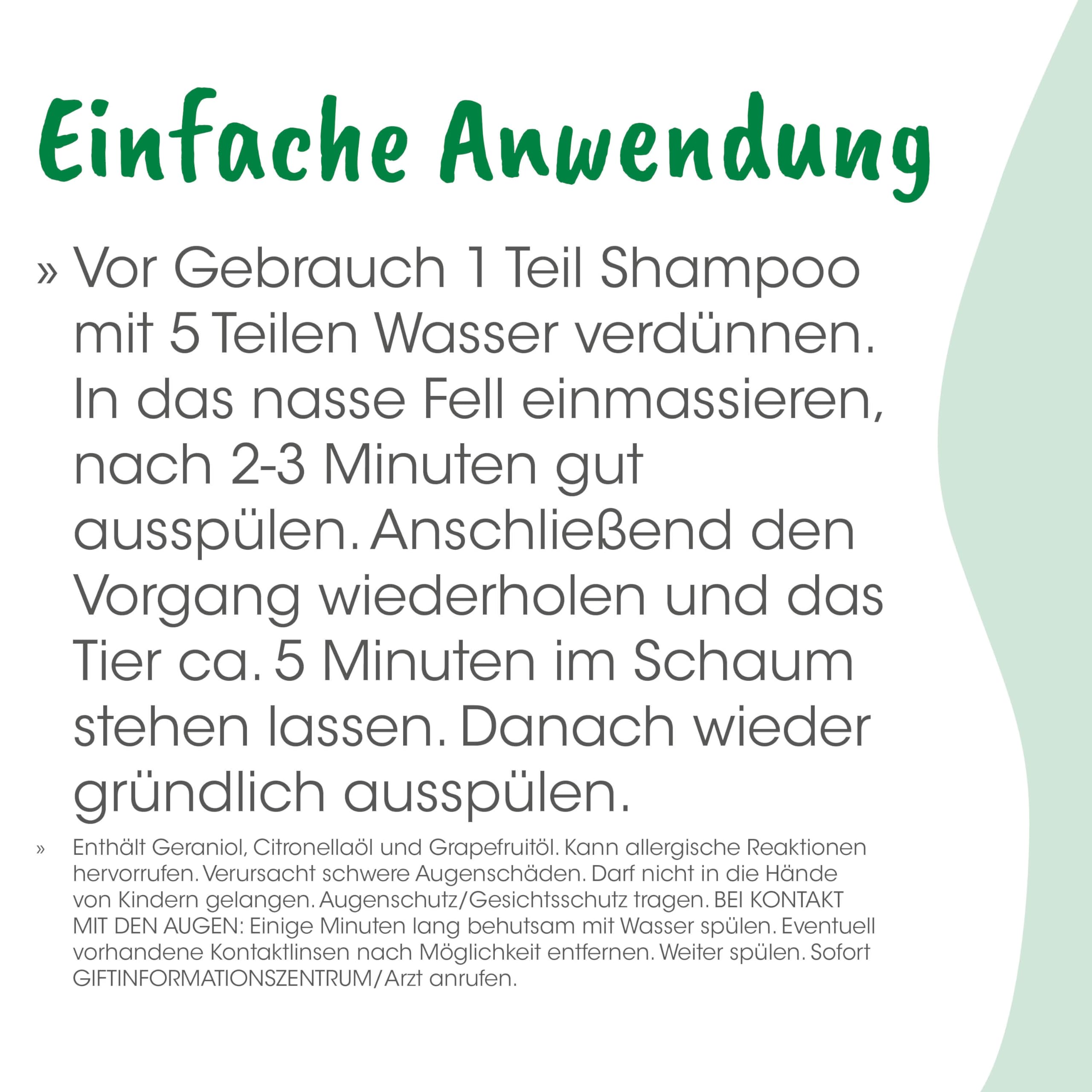 cdVet insektoVet Shampoo schützender Repellent Insektenschutz für Hund und Katze – effektive und wohlriechende Fellpflege