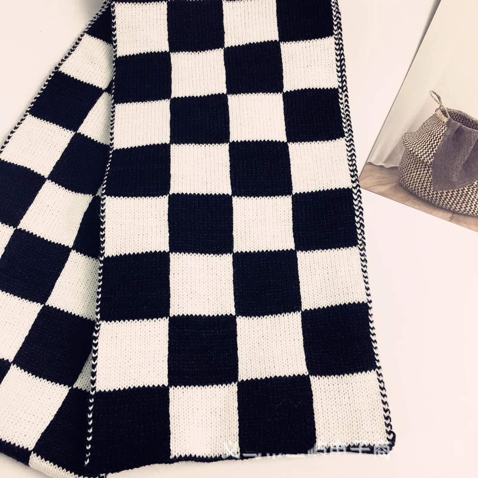 Schals Tücher Halstuch Scarf Designer Frauen Männer Plaids Schal Mode Karierte Gitter Gitter Strickschals Winter Warme Schal Wraps Für Dekoration