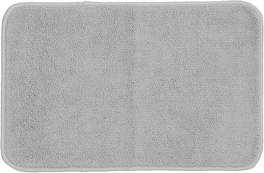 Amazon｜激落ちくん 瞬間吸水 バスマット (M ・約57×40cm) グレー/抗菌