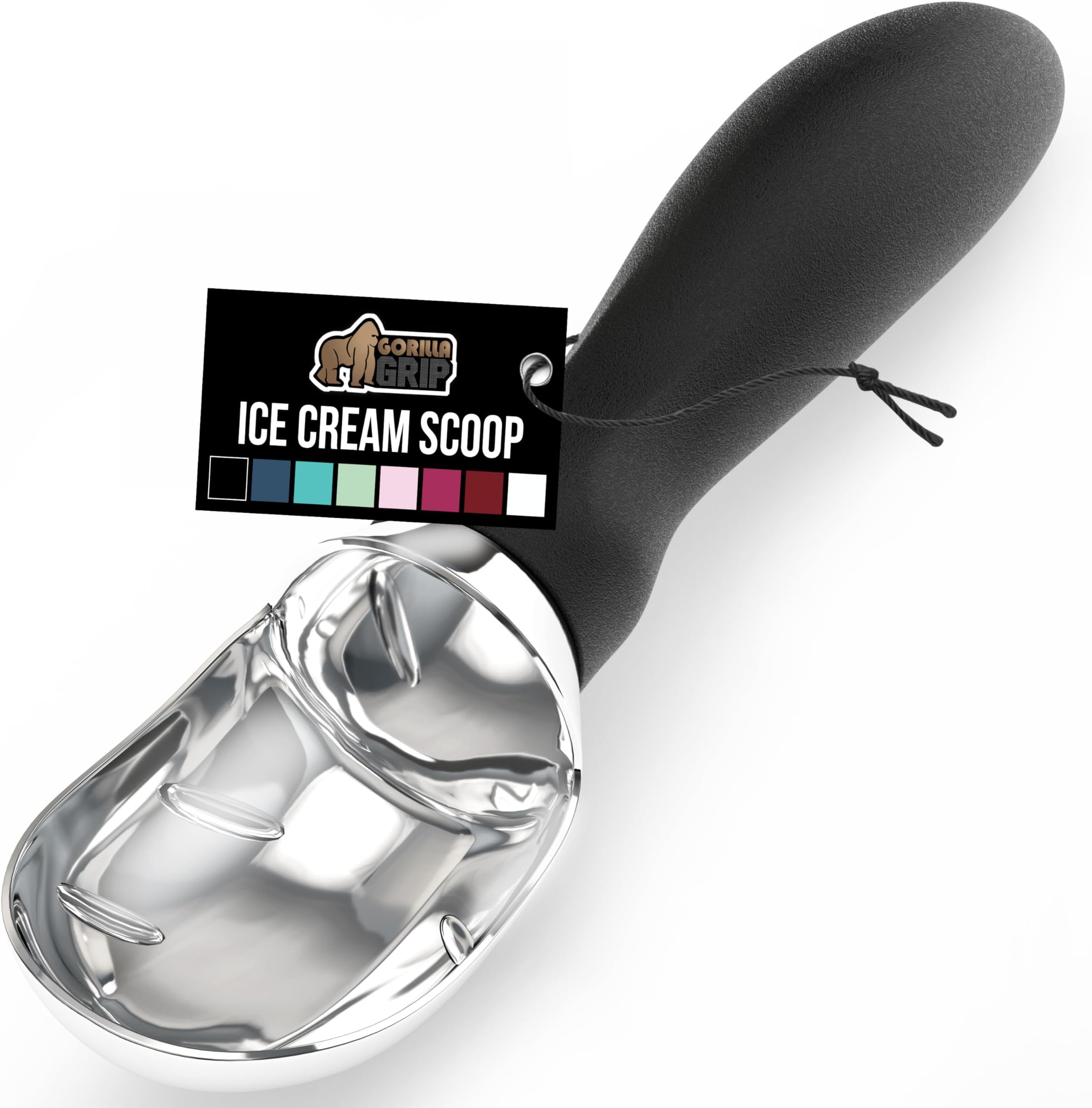 Ice Cream Scoop - Black W34, Zinc Alloy, 1 Count