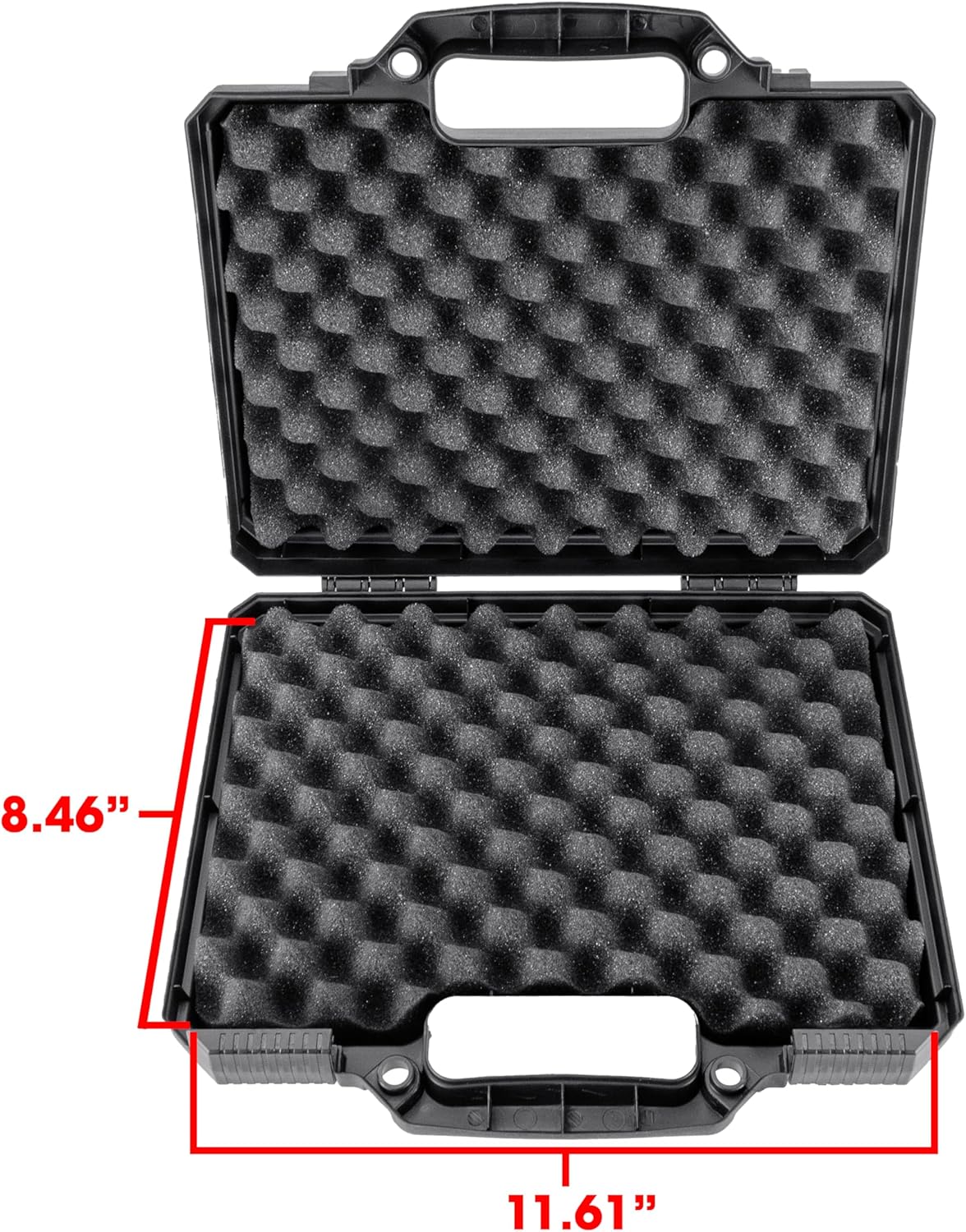 Eylar 11.7 inch Intact Series of Hard Shell Handgun Case with Foam - HD Graphic Case (Lion)