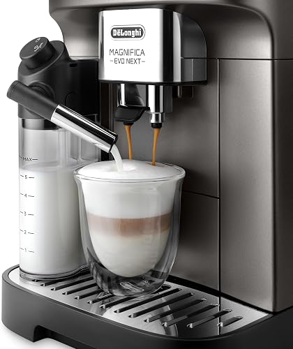 De'Longhi Magnifica Evo Next ECAM312.80.TB, Automatic Coffee Machine with Automatic Milk Frother, Bean for Cup- Coffee and Cappuccino Machine with Intuitive Touch Screen, Black/Titanium - 2