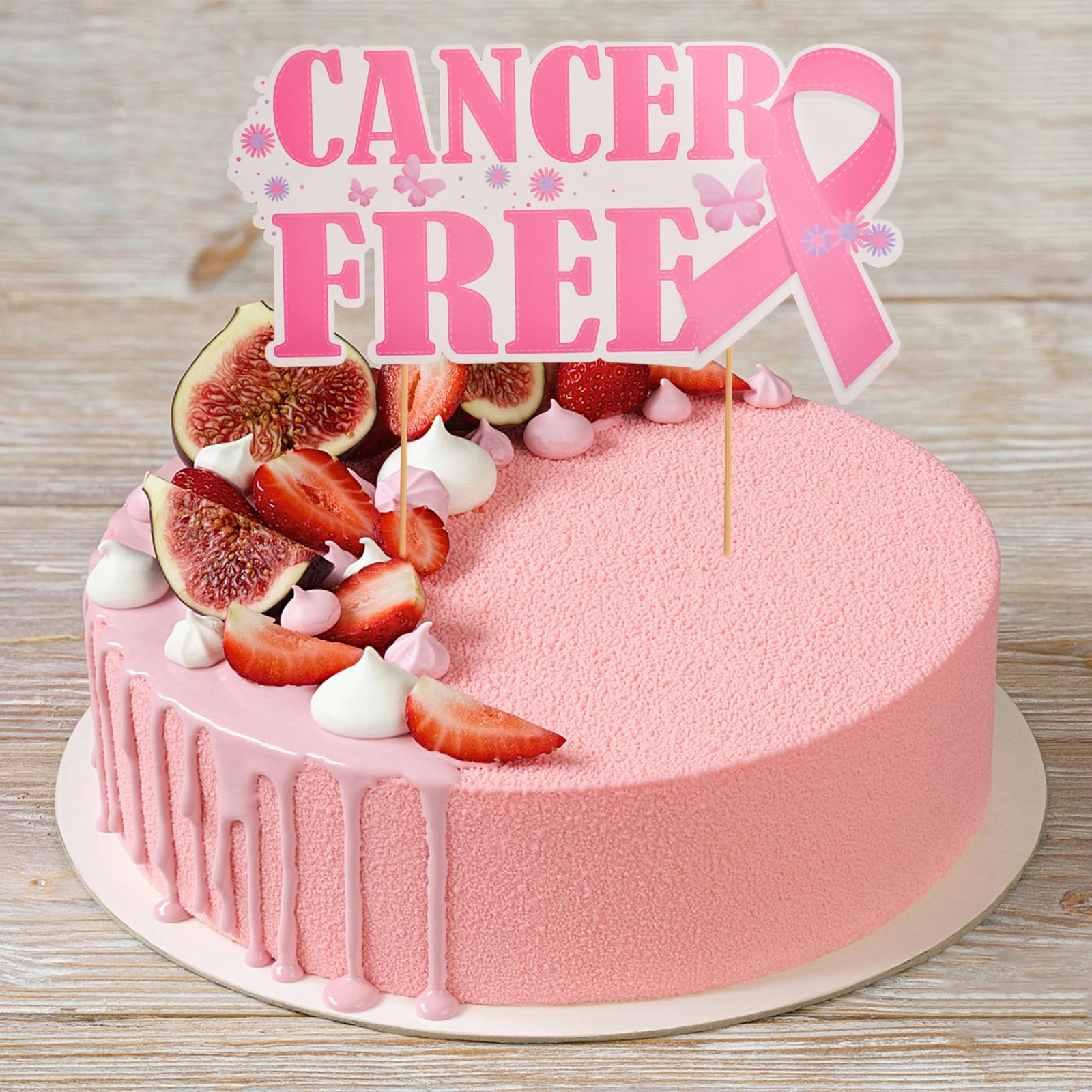 Set Di 96 Pirottini E Topper Per Cupcake – Nastro Rosa Contro Il Cancro Al Seno – Frasi Ispiratrici - 5