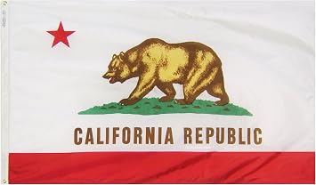 Annin Flagmakers California State Flag USA-Made to Official State Design Specifications, 3 x 5 Feet Model 140460